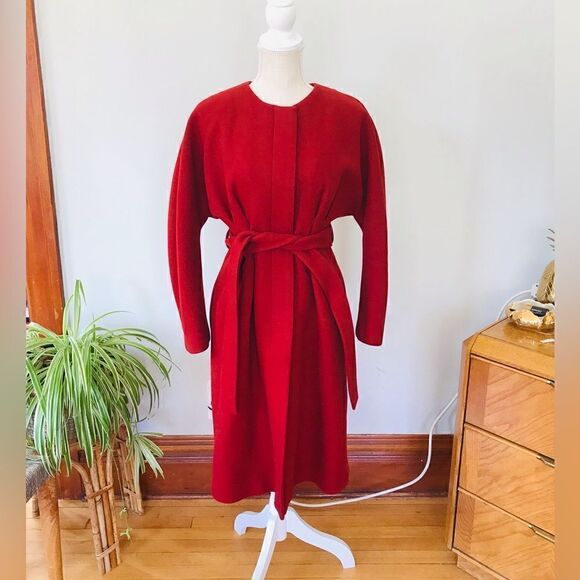 Gucci | red wool belted coat in red | Size XL - Picture 1 of 16
